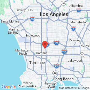 Map to Plaza dental  office in Gardena, CA