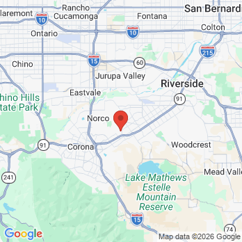 Map to Parkside Dental office in Riverside, CA