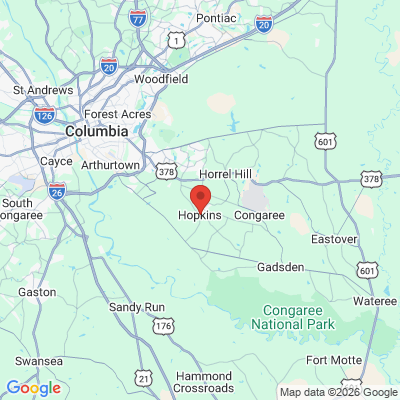 Map to  office in Hopkins, SC