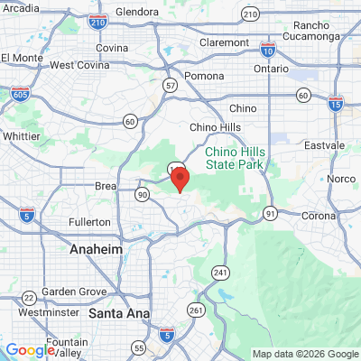 Map to  office in Yorba Linda, CA