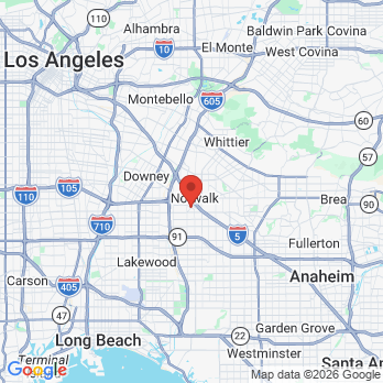 Map to HEALTHY SMILES OF NORWALK office in Norwalk, CA