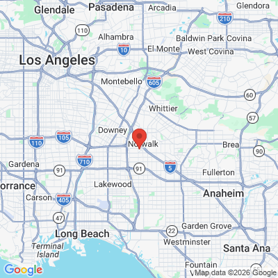 Map to  office in Norwalk, CA