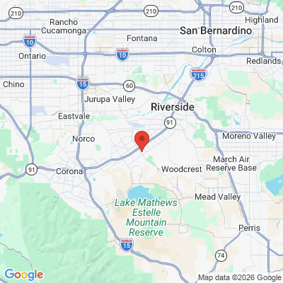 Map to  office in Riverside, CA