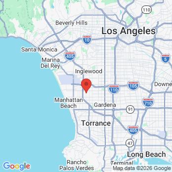 Map to Hawthorne Smile Spa office in Hawthorne, CA