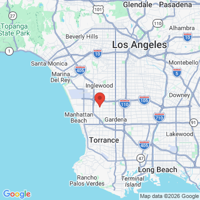 Map to  office in Hawthorne, CA