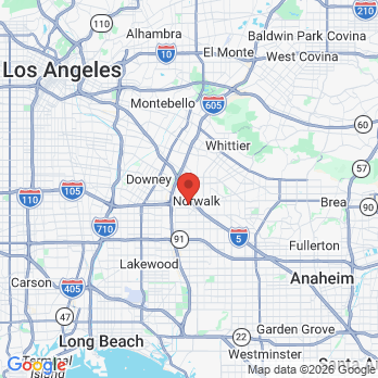 Map to Primary Office office in Norwalk, CA