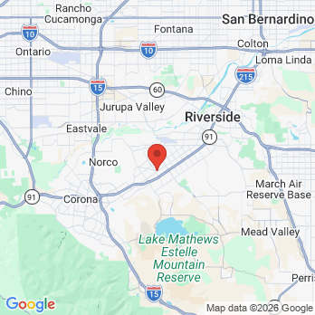 Map to Dental Specialists of Riverside office in Riverside, CA