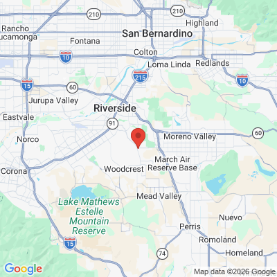 Map to Mission grove dentistry office in Riverside, CA