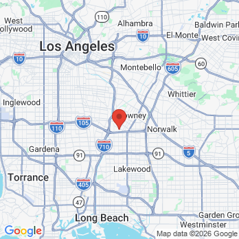 Map to Katy chou dds office in South Gate, CA