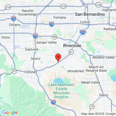 Map to Primary Office office in Riverside, CA