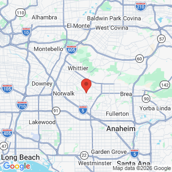 Map to Primary Office office in La Mirada, CA