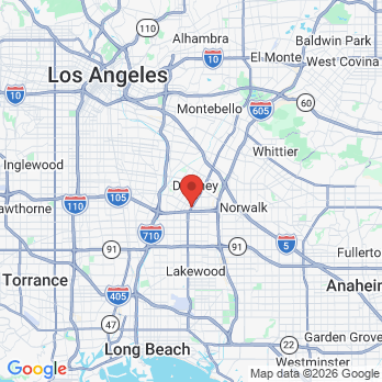 Map to Best Smiles Dental  office in Downey, CA