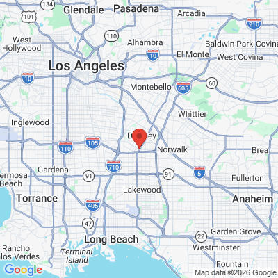 Map to Best Smiles Dental  office in Downey, CA