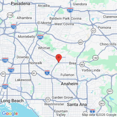 Map to  office in La Habra, CA