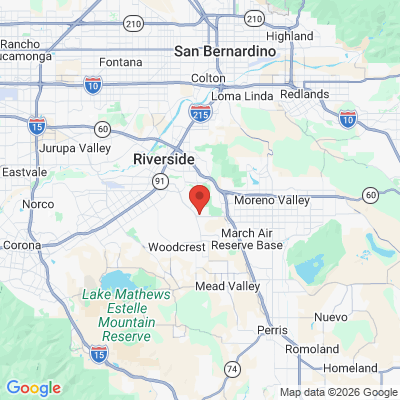 Map to  office in Riverside, CA