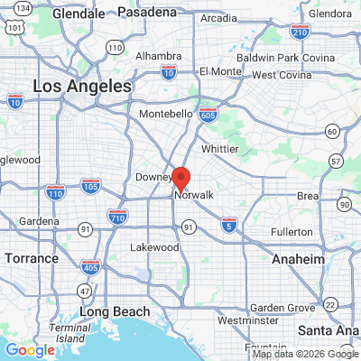 Map to  office in Norwalk, CA