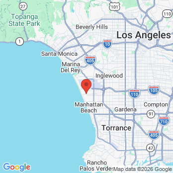 Map to Alec V Ferradas DDS office in El Segundo, CA