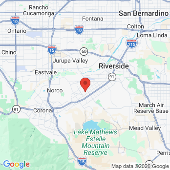 Map to Premium Smile Care office in Riverside, CA
