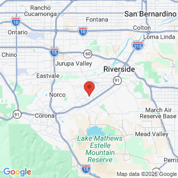 Map to Premium Smile Care office in Riverside, CA