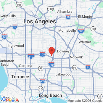 Map to Smile Dental office in Lynwood, CA