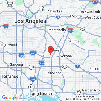 Map to Downey Smile Center office in Downey, CA