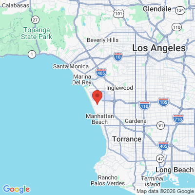 Map to Kaleka Dental office in El Segundo, CA