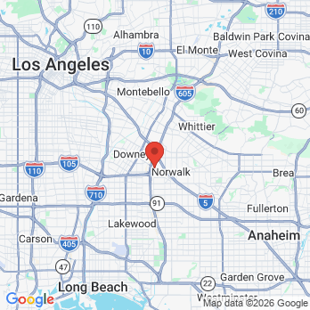 Map to ONE STOP IMLPANTS & DENTAL  office in Norwalk, CA