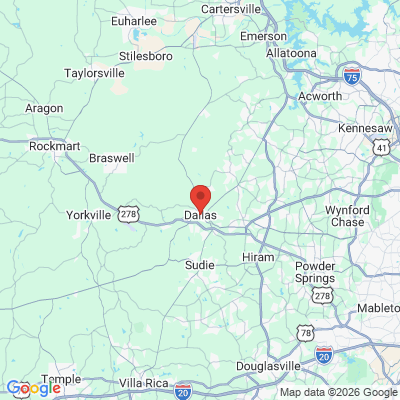 Map to  office in Dallas, GA