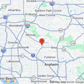 Map to Prime Dental office in La Habra, CA