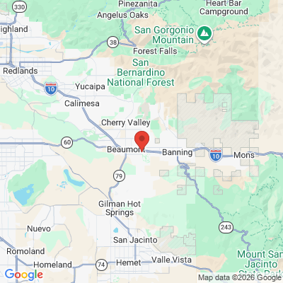 Map to  office in Banning, CA