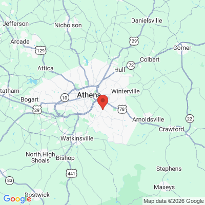 Map to  office in Athens, GA