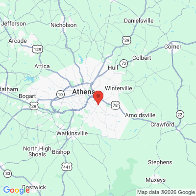 Map to  office in Athens, GA