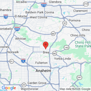 Map to Natural8 Dental Lab Inc office in Brea, CA