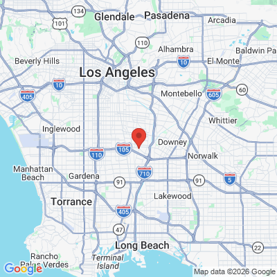 Map to PhD Dental of Lynwood office in Los Angeles, CA
