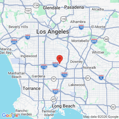 Map to  office in Lynwood, CA