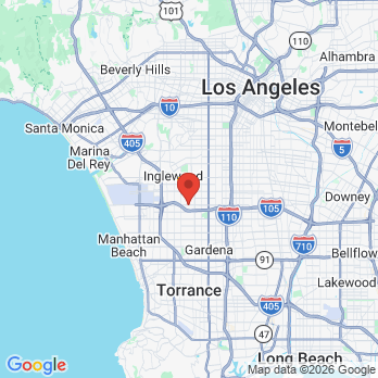 Map to Blue Diamond Dental office in Inglewood, CA