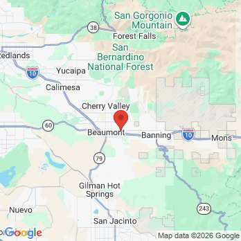 Map to Nomi Lee, DDS office in Beaumont, CA