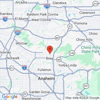 Map to Scott Shew DDS office in Brea, CA