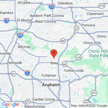 Map to Bravo Dental Group office in Brea, CA