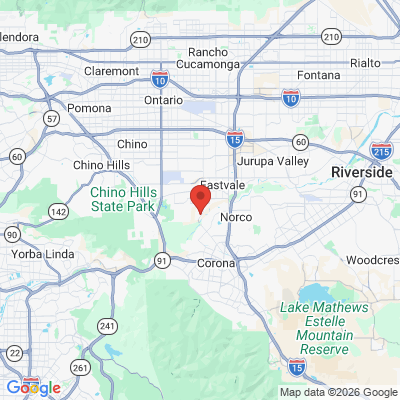Map to  office in Eastvale, CA