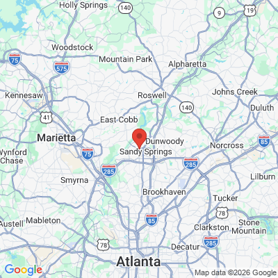 Map to  office in Sandy Springs, GA
