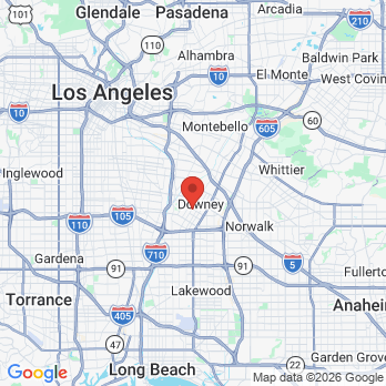 Map to Dr. Soto The Downey Dentist office in Downey, CA