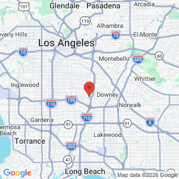 Map to Omid Dental Office office in South Gate, CA