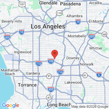 Map to Smile Klub Dental office in Lynwood, CA