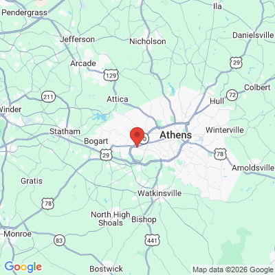 Map to  office in Athens, GA