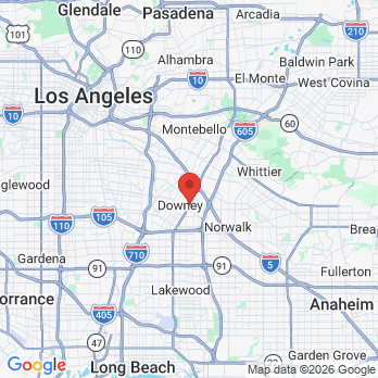 Map to Behzad Abadi DMD Inc office in Downey, CA