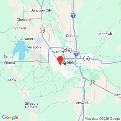 Map to  office in Eugene, OR