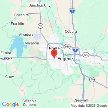 Map to Eugene office in Eugene, OR