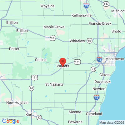 Map to  office in Valders, WI