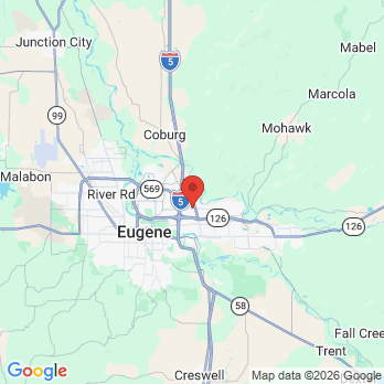 Map to Mountain Stream Dental  office in Springfield, OR